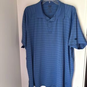 BLACKHAWK Men's Short Sleeve Pinstripe Performance Polo Golf Outdoors Size XXL